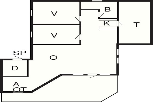 Foto van 6 persoons vakantie huis in Hjørring-By Traum - Vakantiehuis in Hjørring - FloorPlan