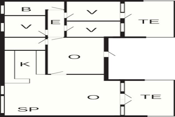 Foto van Ruim vakantiehuis met uitzicht - Vakantiehuis in Blåvand - FloorPlan