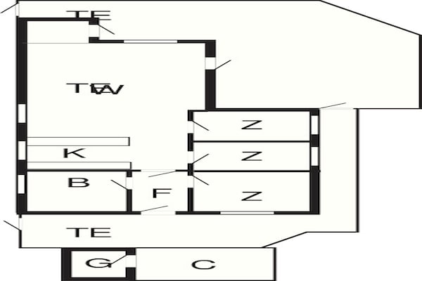 Foto van 6 persoons vakantie huis in Blåvand-By Traum - Vakantiehuis in Blåvand - FloorPlan
