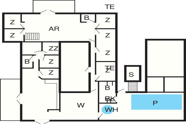 Foto van Luxe vakantieverblijf in Klegod - Vakantiehuis in Ringkøbing - FloorPlan
