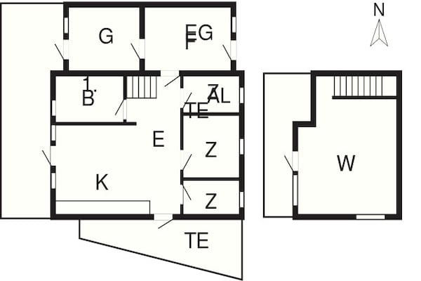 Foto van De charme van de kust in Bork Havn - Vakantiehuis in Hemmet - FloorPlan