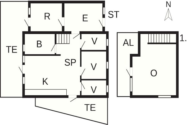 Foto van De charme van de kust in Bork Havn - Vakantiehuis in Hemmet - FloorPlan
