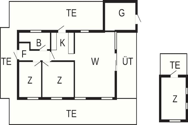 Foto van 6 persoons vakantie huis in Fårevejle-By Traum - Vakantiehuis in Fårevejle - FloorPlan