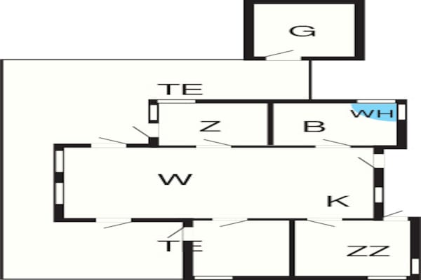 Foto van 6 persoons vakantie huis in Hjørring-By Traum - Vakantiehuis in Hjørring - FloorPlan