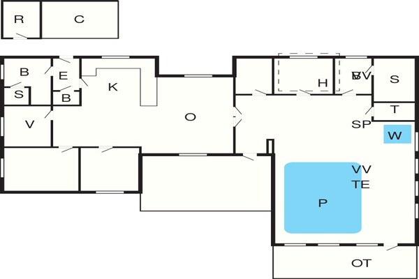 Foto van 12 persoons vakantie huis in Pandrup-By Traum - Vakantiehuis in Pandrup - FloorPlan