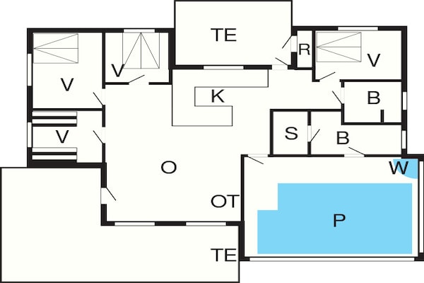 Foto van Verblijf in een afgelegen villa met zwembad - Vakantiehuis in Blokhus - FloorPlan