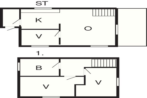 Foto van 6 persoons vakantie huis in Rømø - Vakantiehuis in Rømø - FloorPlan
