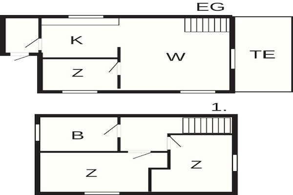 Foto van 6 persoons vakantie huis in Rømø - Vakantiehuis in Rømø - FloorPlan