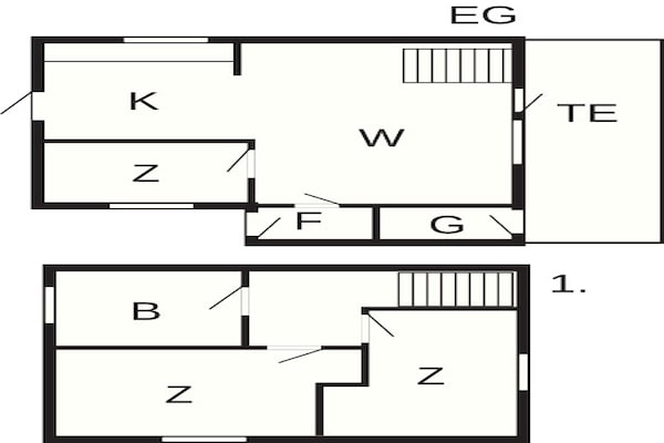 Foto van 6 persoons vakantie huis in Rømø-By Traum - Vakantiehuis in Rømø - FloorPlan