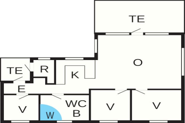 Foto van Milieuvriendelijk toevluchtsoord met spa - Vakantiehuis in Blåvand - FloorPlan