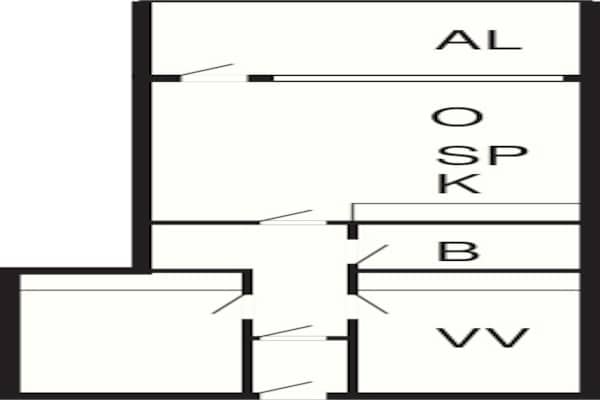 Foto van Appartement in Fano vlakbij de kust - Vakantiehuis in Fanø - FloorPlan