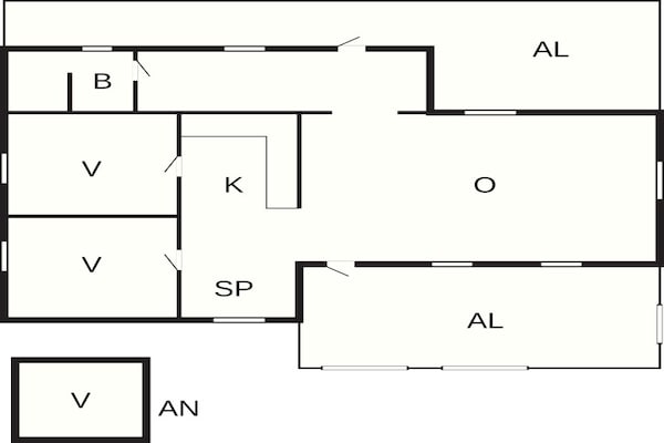 Foto van 6 persoons vakantie huis in HOLSLJUNGA-By Traum - Vakantiehuis in HOLSLJUNGA - FloorPlan