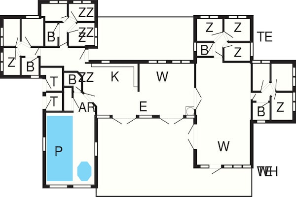 Foto van Luxe verblijf in Mommark - Vakantiehuis in Sydals - FloorPlan