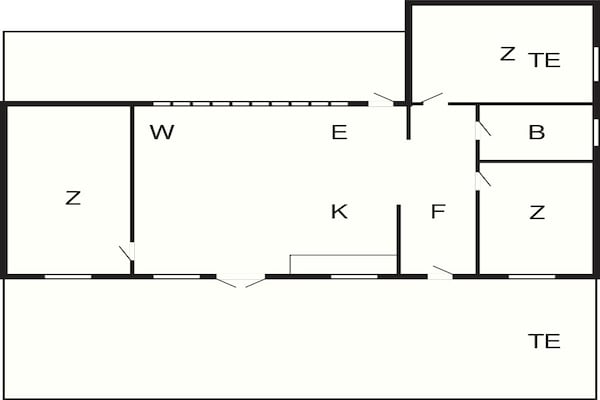 Foto van 6 persoons vakantiehuis in Jægerspris - Vakantiehuis in Jægerspris - FloorPlan