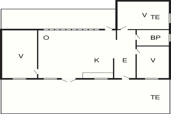 Foto van 6 persoons vakantiehuis in Jægerspris - Vakantiehuis in Jægerspris - FloorPlan