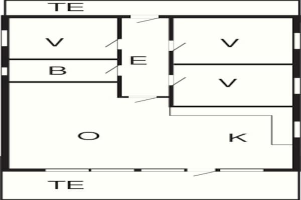 Foto van Afgelegen toevluchtsoord in de natuur - Vakantiehuis in Blåvand - FloorPlan