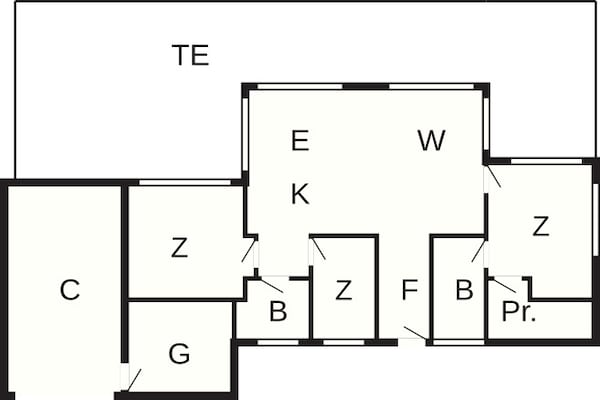 Foto van Luxe vakantieverblijf nabij Lyngby - Vakantiehuis in Løkken - FloorPlan