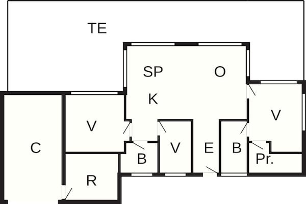 Foto van Luxe vakantieverblijf nabij Lyngby - Vakantiehuis in Løkken - FloorPlan
