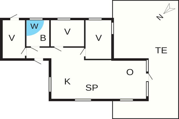 Foto van Vakantiehuis in Vestervig met jacuzzi - Vakantiehuis in Vestervig - FloorPlan