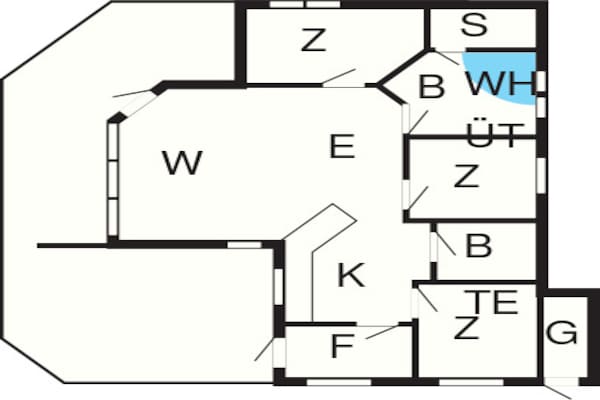 Foto van Fjordview Retreat met spa - Vakantiehuis in Øster Assels - FloorPlan