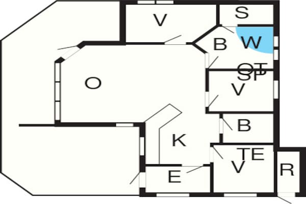 Foto van Fjordview Retreat met spa - Vakantiehuis in Øster Assels - FloorPlan