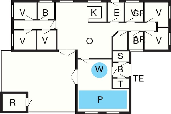 Foto van Luxe vakantieverblijf vlakbij het strand - Vakantiehuis in Ulfborg - FloorPlan