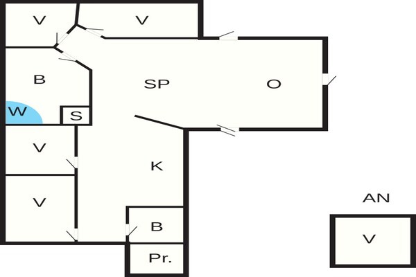 Foto van 12 persoons vakantie huis in Ebeltoft-By Traum - Vakantiehuis in Ebeltoft - FloorPlan