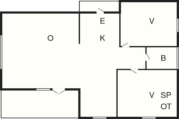 Foto van 6 persoons vakantie huis in Henne-By Traum - Vakantiehuis in Henne - FloorPlan