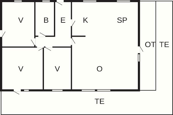 Foto van 6 persoons vakantie huis in Væggerløse-By Traum - Vakantiehuis in Væggerløse - FloorPlan