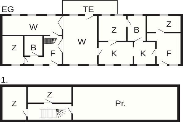 Foto van Rustiek huisje met open haard - Vakantiehuis in Aabybro - FloorPlan