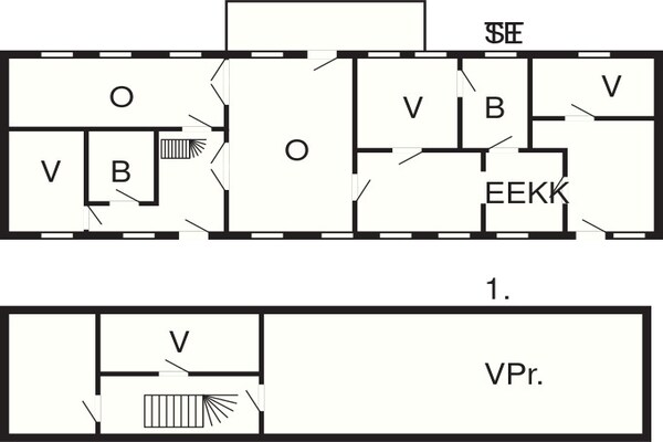 Foto van Rustiek huisje met open haard - Vakantiehuis in Aabybro - FloorPlan