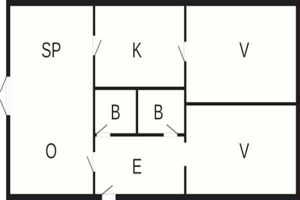 Foto van 6 persoons vakantie huis in Rudkøbing-By Traum - Vakantiehuis in Rudkøbing - FloorPlan