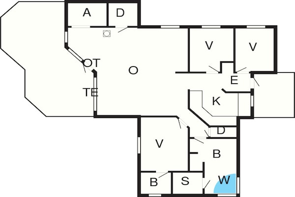 Foto van Heerlijk genieten van de zee in Kelstrup - Vakantiehuis in Slagelse - FloorPlan