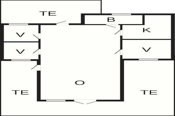 Foto van 6 persoons vakantie huis in Karrebæksminde - Vakantiehuis in Karrebæksminde - FloorPlan