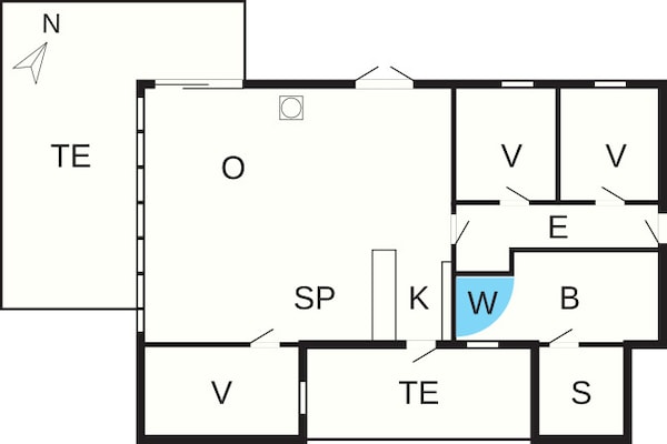 Foto van 6 persoons vakantie huis in Hemmet - Vakantiehuis in Hemmet - FloorPlan