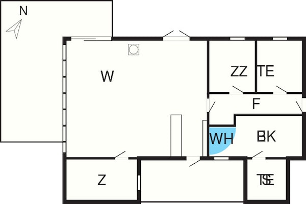 Foto van 6 persoons vakantie huis in Hemmet - Vakantiehuis in Hemmet - FloorPlan