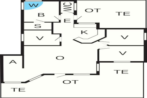 Foto van 6 persoons vakantie huis in Væggerløse - Vakantiehuis in Væggerløse - FloorPlan