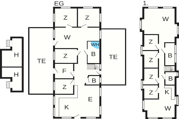 Foto van Ruim zomerhuis met sauna - Vakantiehuis in Ulfborg - FloorPlan