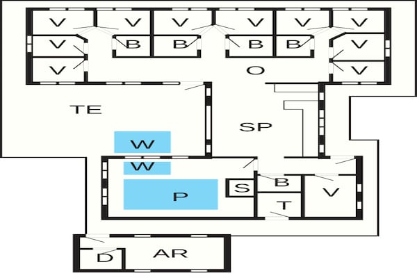 Foto van Luxe vakantieverblijf in de buurt van Lyngby - Vakantiehuis in Løkken - FloorPlan