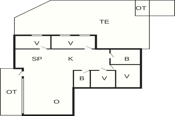 Foto van 7 persoons vakantie huis in Nexø-By Traum - Vakantiehuis in Nexø - FloorPlan