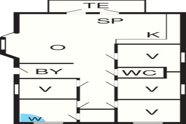 Foto van 6 persoons vakantie huis op een vakantie park in Gråsten - FloorPlan
