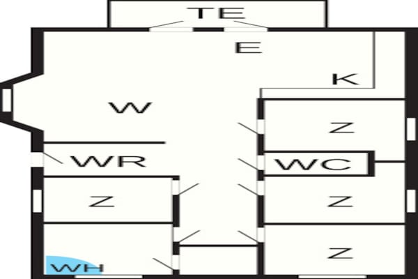 Foto van 6 persoons vakantie huis op een vakantie park in Gråsten - FloorPlan