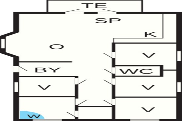 Foto van 6 persoons vakantie huis op een vakantie park in Gråsten - FloorPlan