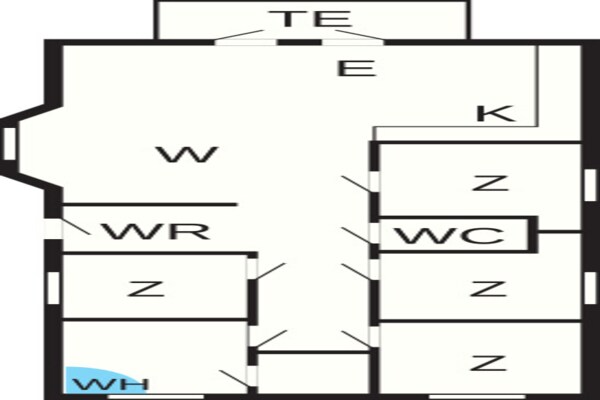 Foto van 6 persoons vakantie huis op een vakantie park in Gråsten - FloorPlan