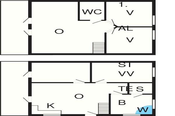 Foto van 6 persoons vakantie huis op een vakantie park in Gråsten - FloorPlan