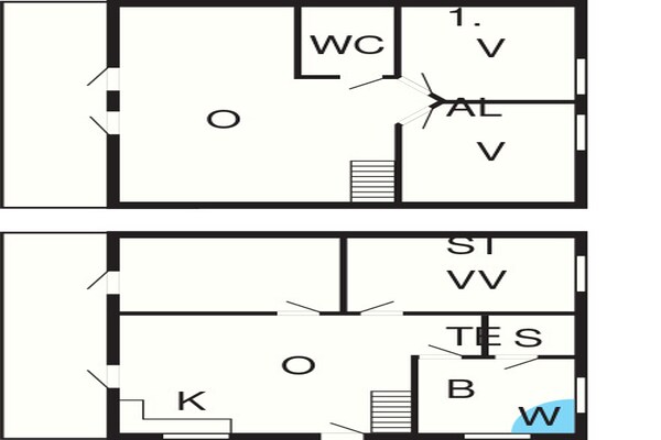 Foto van 6 persoons vakantie huis op een vakantie park in Gråsten - FloorPlan