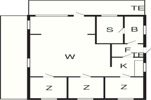 Foto van 6 persoons vakantie huis in Rudkøbing-By Traum - Vakantiehuis in Rudkøbing - FloorPlan