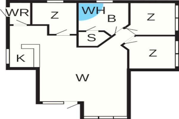 Foto van Rustig toevluchtsoord in Klitmoller - Vakantiehuis in Thisted - FloorPlan