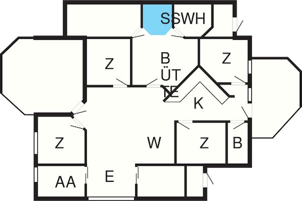 Foto van 12 persoons vakantie huis in Otterndorf - Vakantiehuis in Ottendorf - FloorPlan