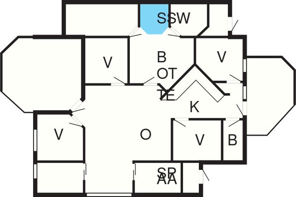 Foto van Huisje in Deense stijl in Otterndorf - Vakantiehuis in Ottendorf - FloorPlan